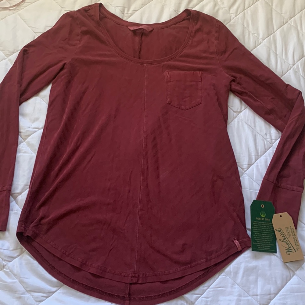 WOOLRICH LS SHIRT SZ MEDIUM PIGMENT DYED